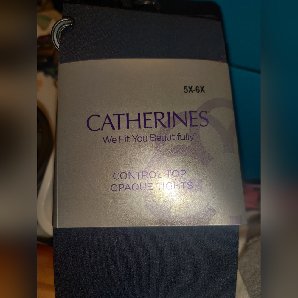 Catherine's navy blue tights